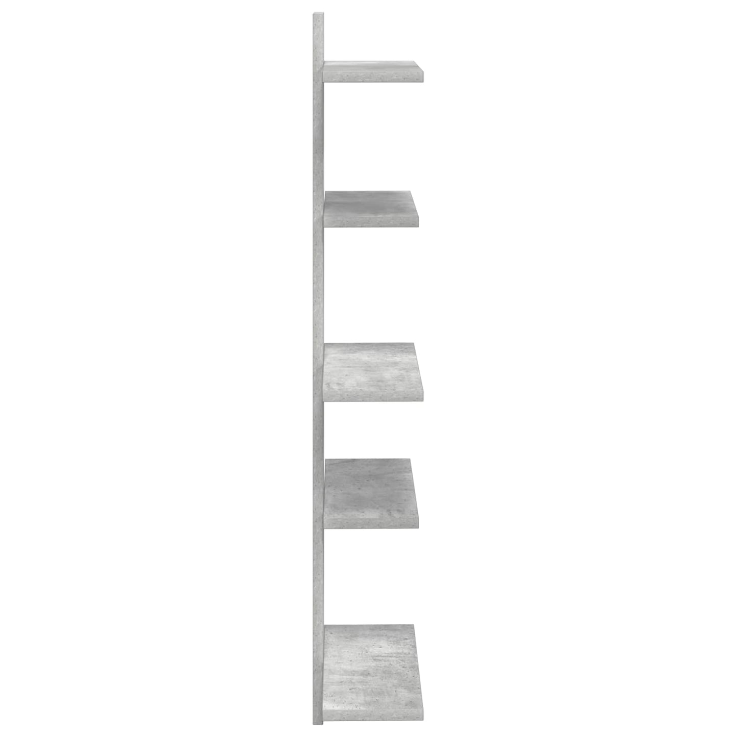 Wand Vlonderschap Betongrijs 48,5 x 15 x 101 cm Bewerkt hout