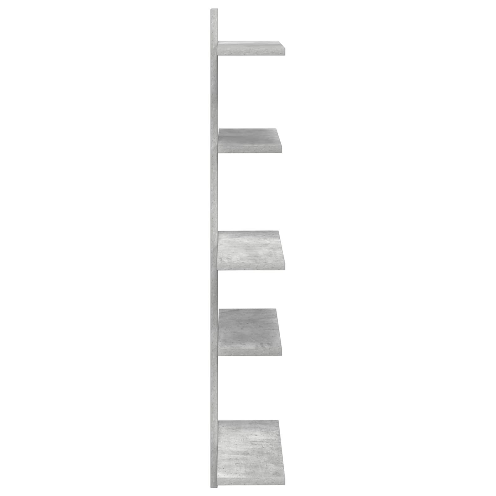 Wand Vlonderschap Betongrijs 48,5 x 15 x 101 cm Bewerkt hout