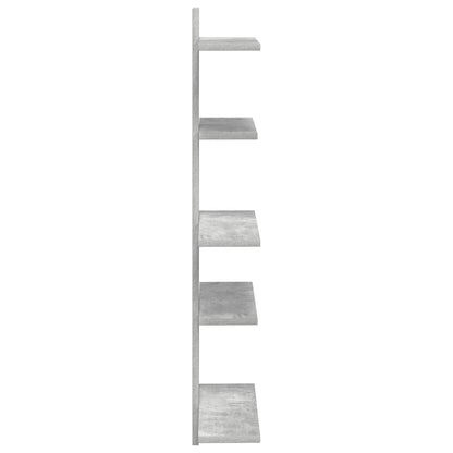 Wand Vlonderschap Betongrijs 48,5 x 15 x 101 cm Bewerkt hout