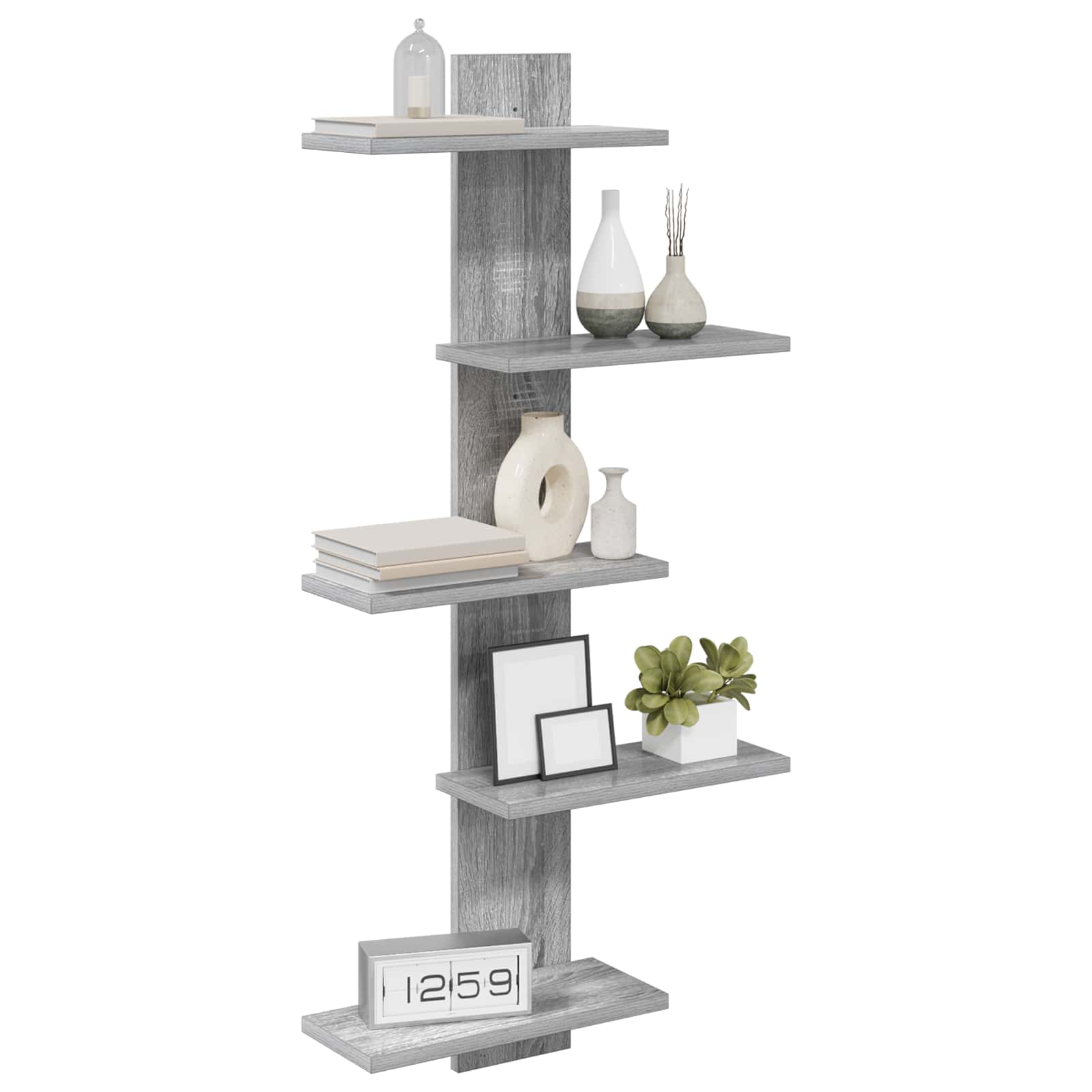 Wand Vlonderschap Grijs Sonoma 48,5 x 15 x 101 cm Bewerkt hout