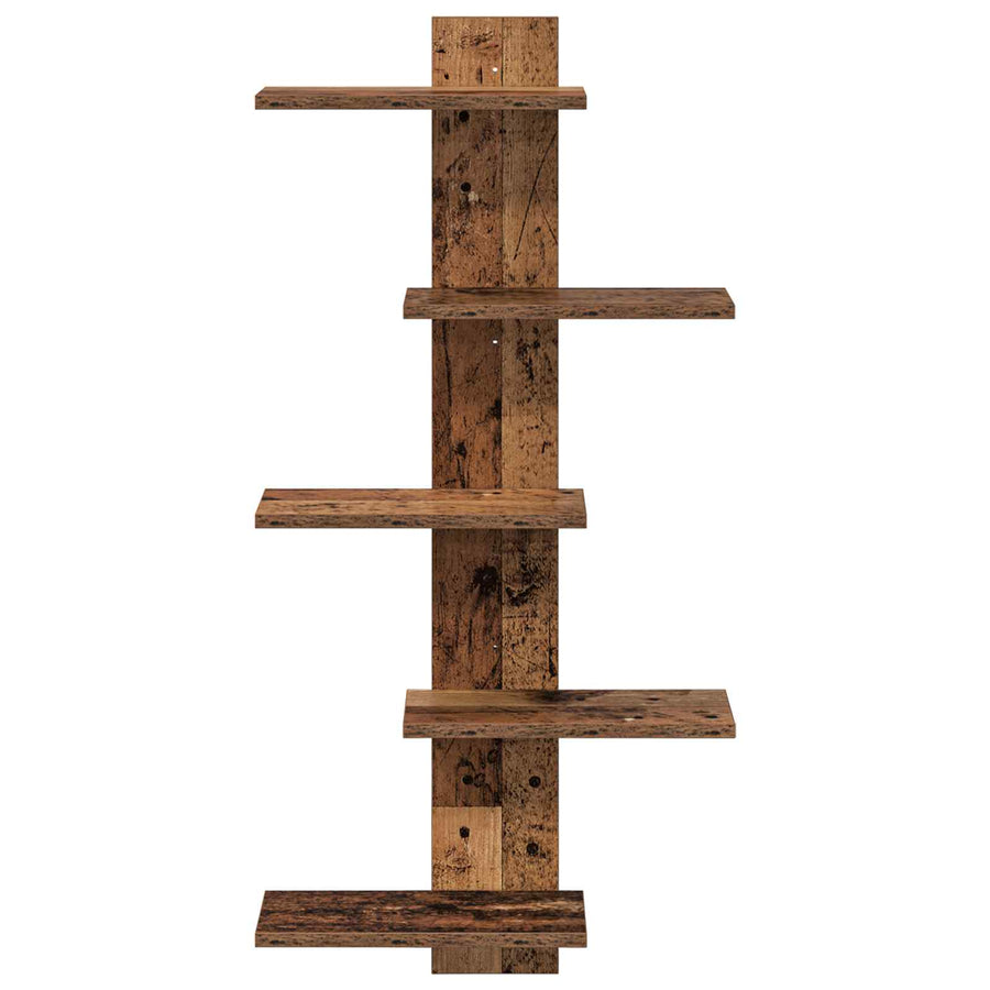 Wand Vlonderschap Oud hout 48,5 x 15 x 101 cm Bewerkt hout