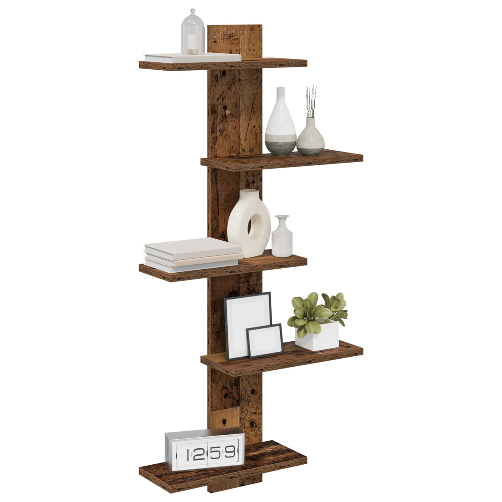 Wand Vlonderschap Oud hout 48,5 x 15 x 101 cm Bewerkt hout