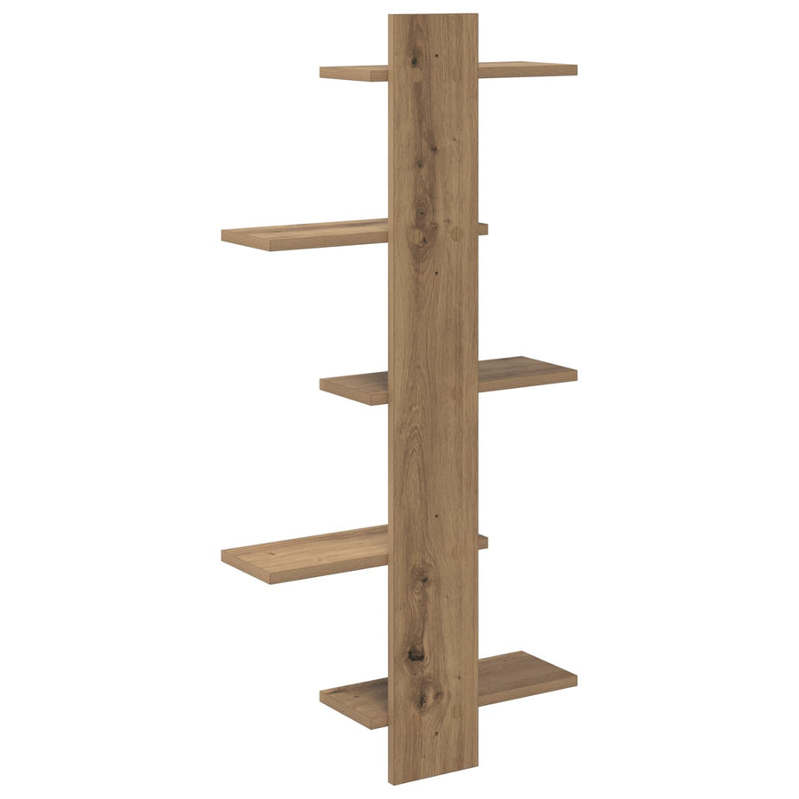 Wand Vlonderschap Artisanaal eiken 48,5 x 15 x 101 cm