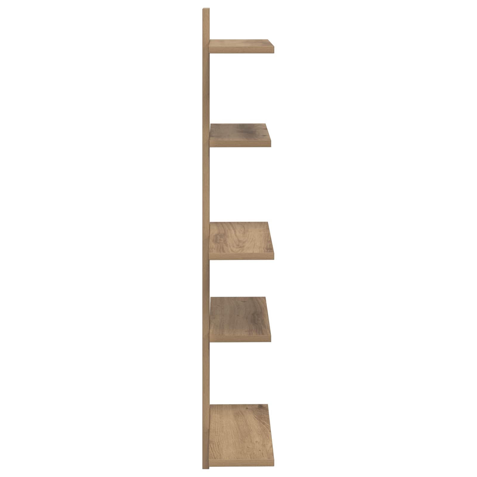 Wand Vlonderschap Artisanaal eiken 48,5 x 15 x 101 cm