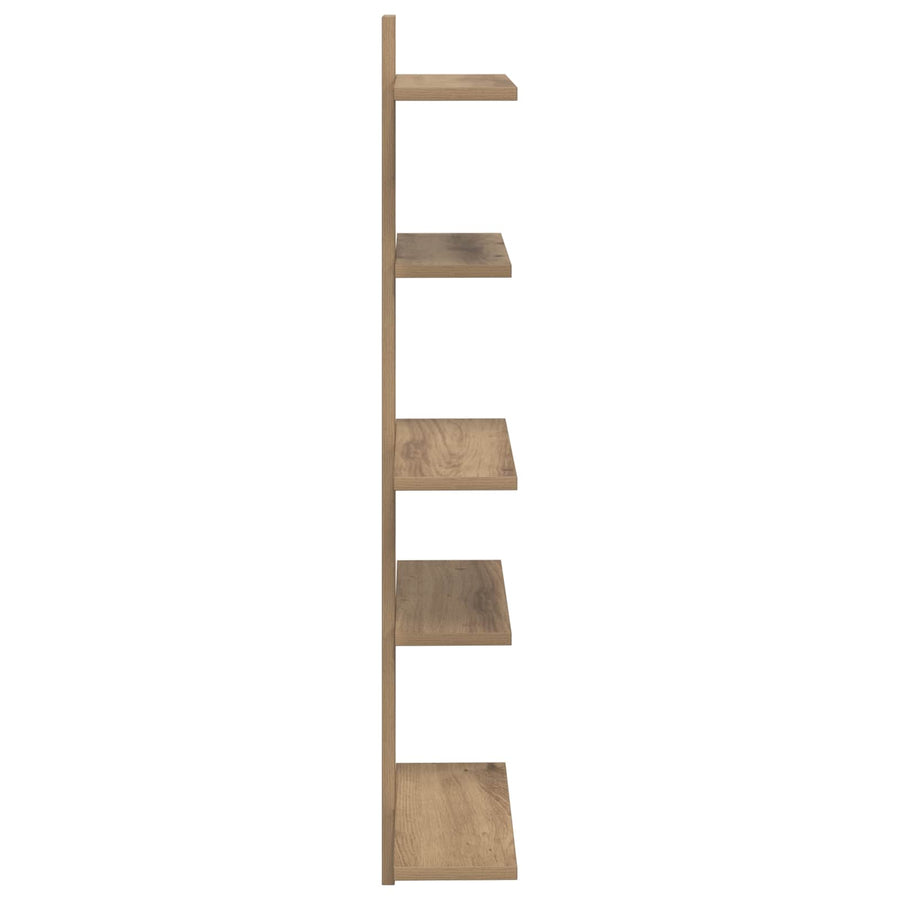 Wand Vlonderschap Artisanaal eiken 48,5 x 15 x 101 cm