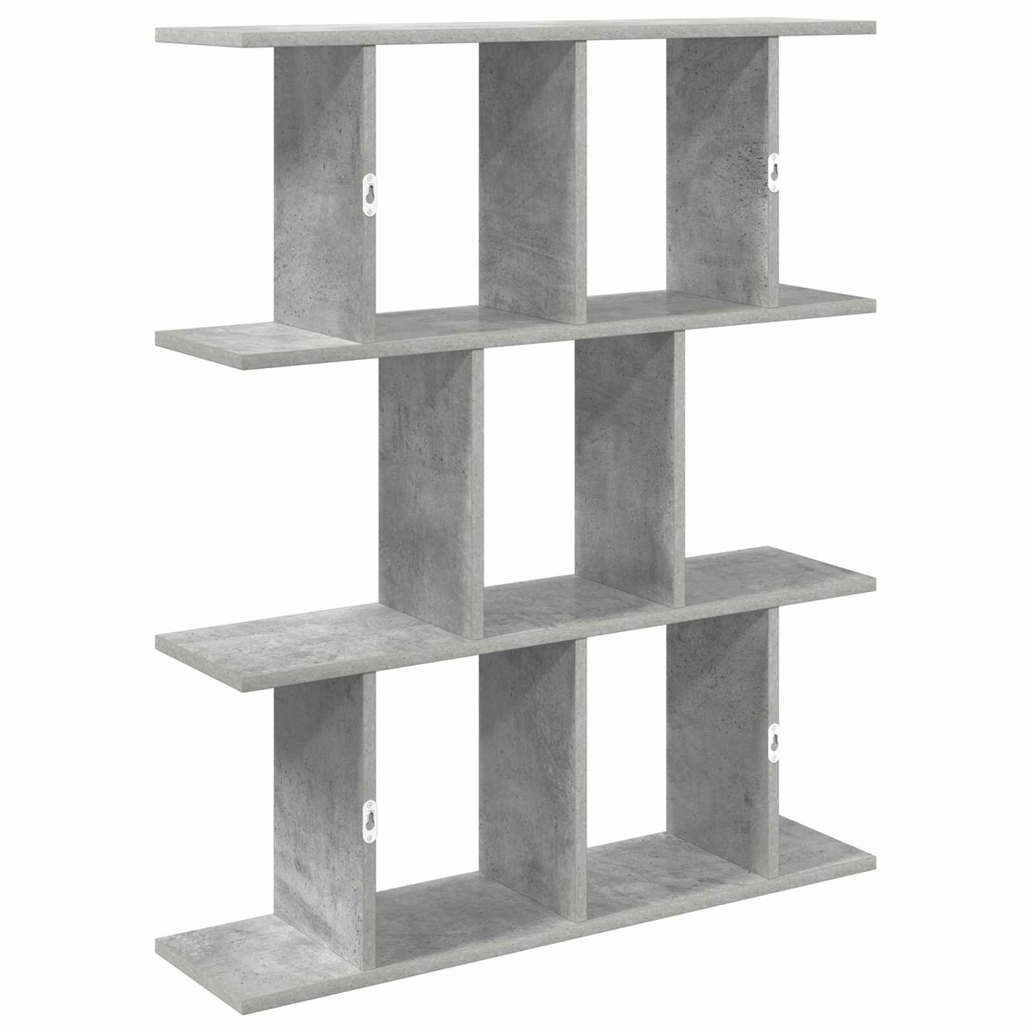 Wandplank Betongrijs 80 x 20 x 96 cm Bewerkt hout
