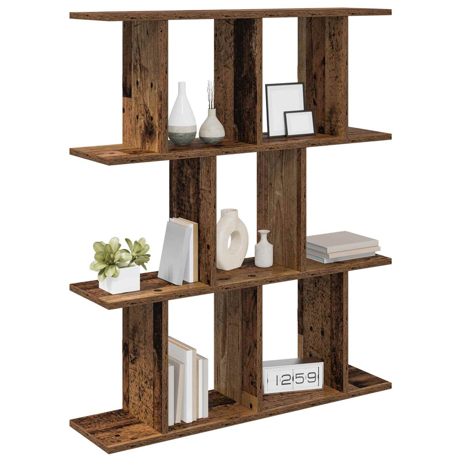 Wandplank Oud hout 80 x 20 x 96 cm Bewerkt hout