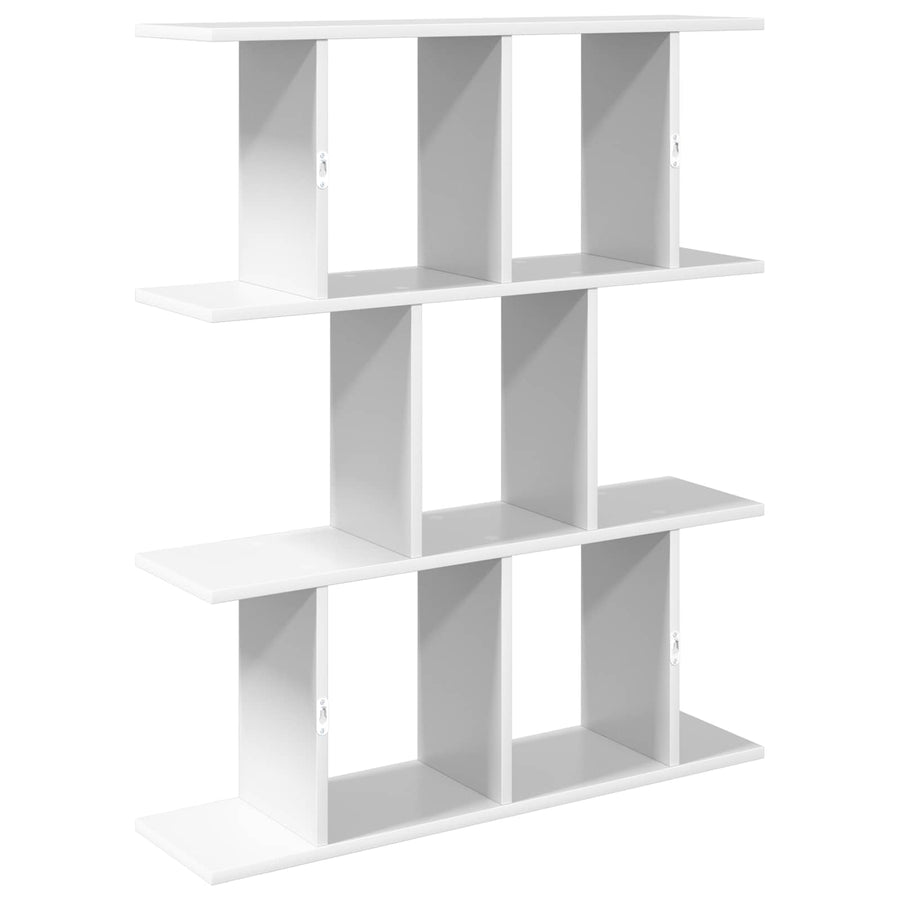 Wandplank Wit 102 x 20 x 96 cm Bewerkt hout