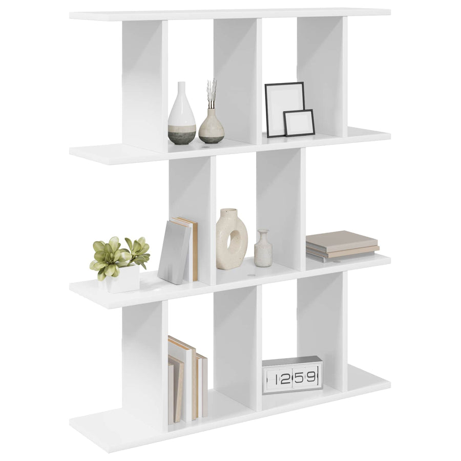 Wandplank Wit 102 x 20 x 96 cm Bewerkt hout