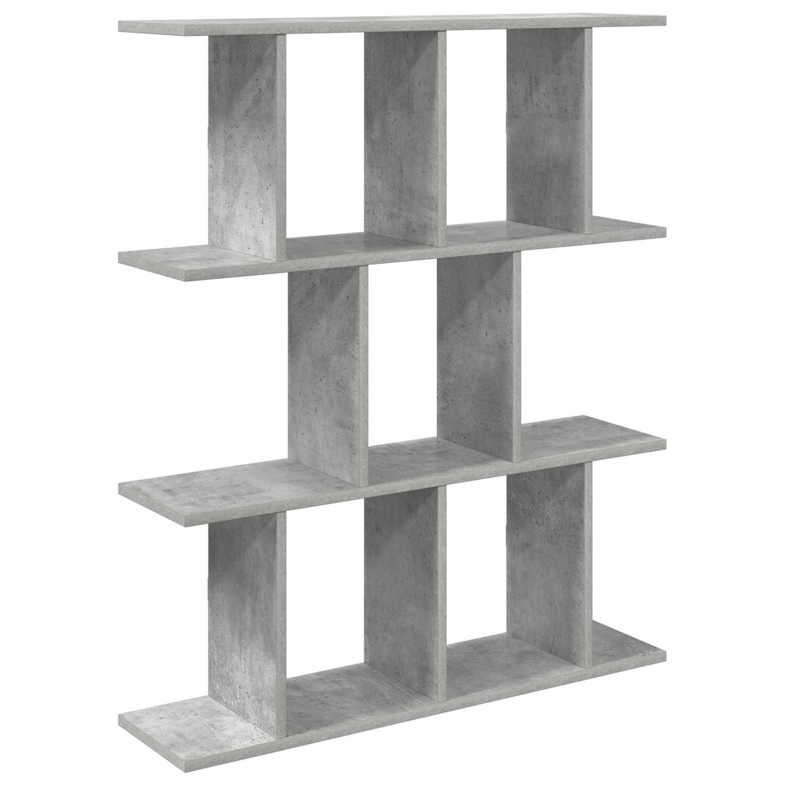 Wandplank Betongrijs 102 x 20 x 96 cm Bewerkt hout
