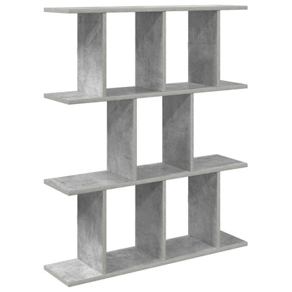 Wandplank Betongrijs 102 x 20 x 96 cm Bewerkt hout