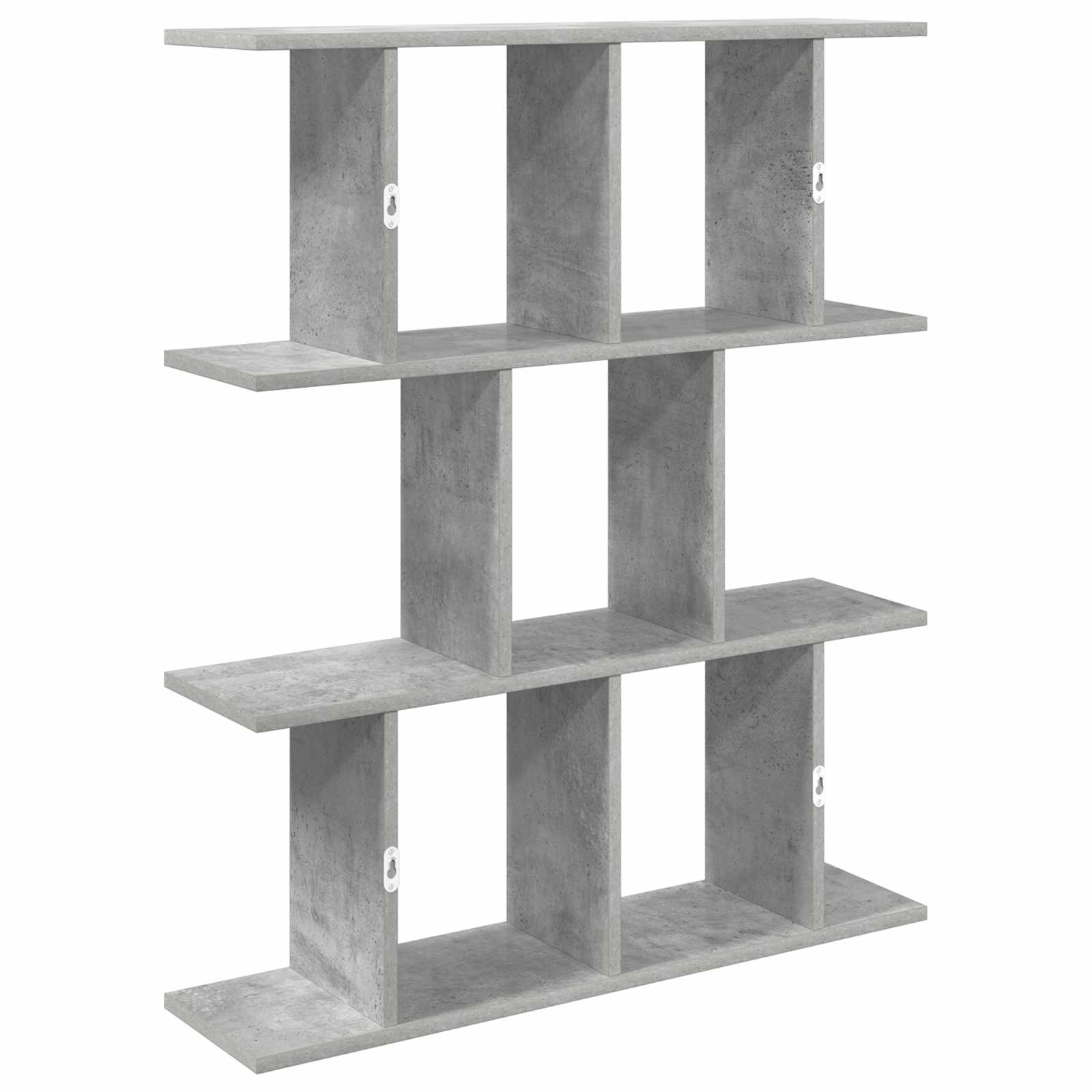 Wandplank Betongrijs 102 x 20 x 96 cm Bewerkt hout