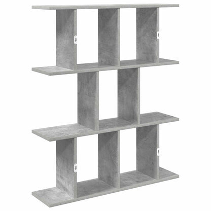 Wandplank Betongrijs 102 x 20 x 96 cm Bewerkt hout