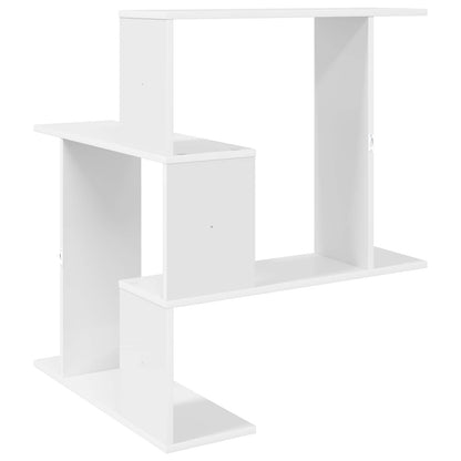 Wandplank Wit 67 x 67 x 87 cm Bewerkt hout