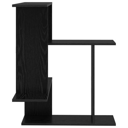 Wandplank Zwart eiken 67 x 67 x 87 cm Bewerkt hout