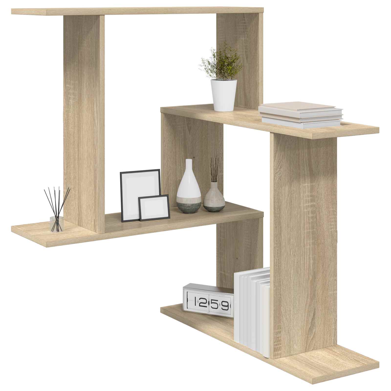 Wandplank Sonoma Eiken 67 x 67 x 87 cm Bewerkt hout