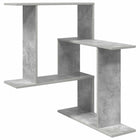 Wandplank Betongrijs 67 x 67 x 87 cm Bewerkt hout