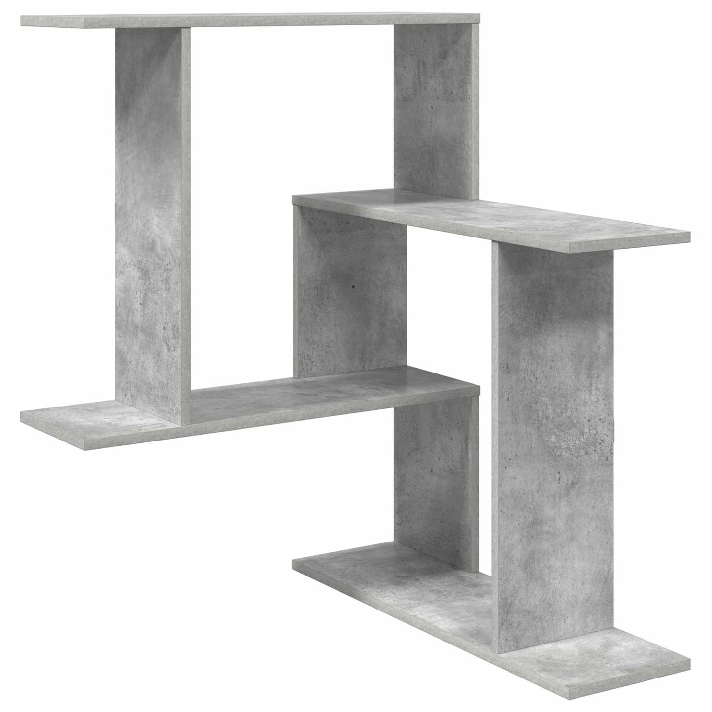 Wandplank Betongrijs 67 x 67 x 87 cm Bewerkt hout