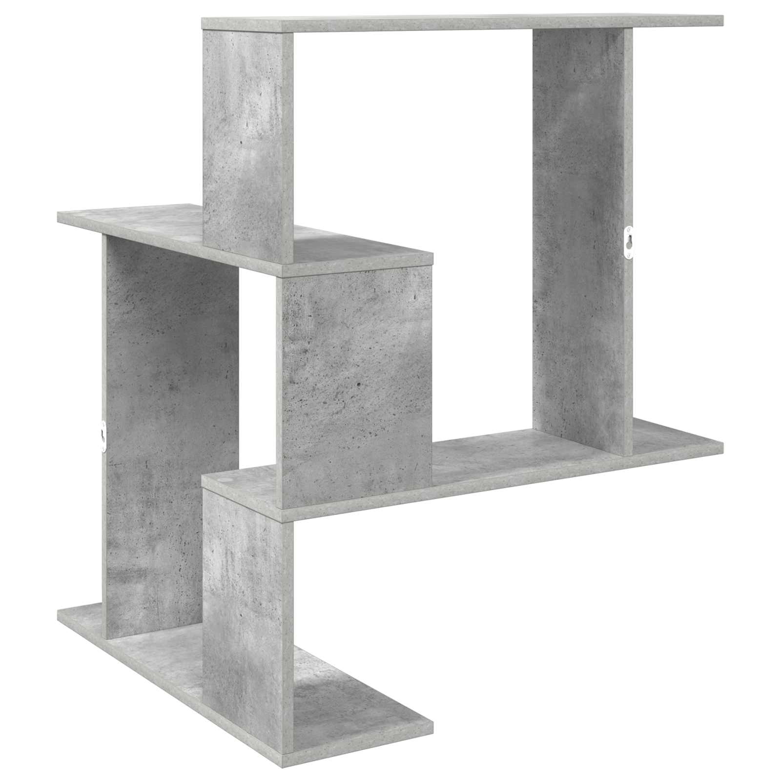 Wandplank Betongrijs 67 x 67 x 87 cm Bewerkt hout