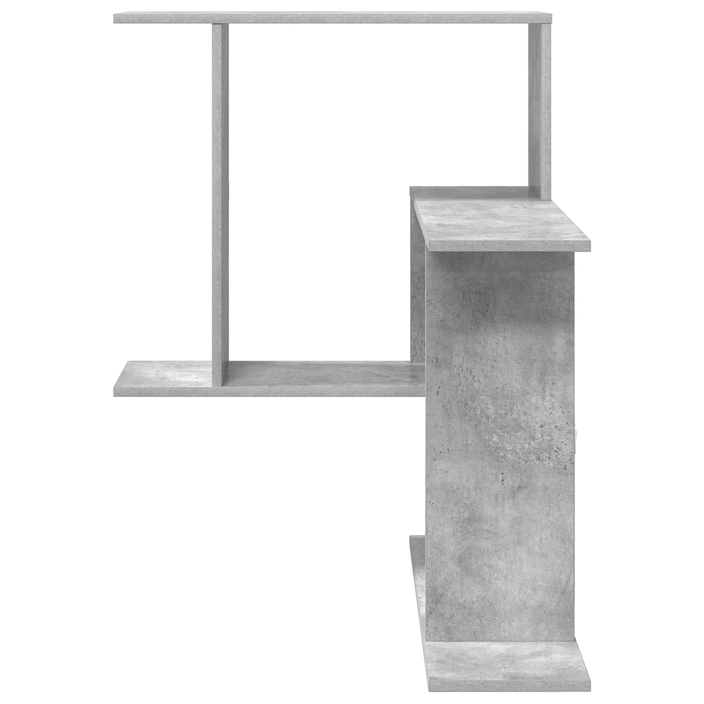 Wandplank Betongrijs 67 x 67 x 87 cm Bewerkt hout