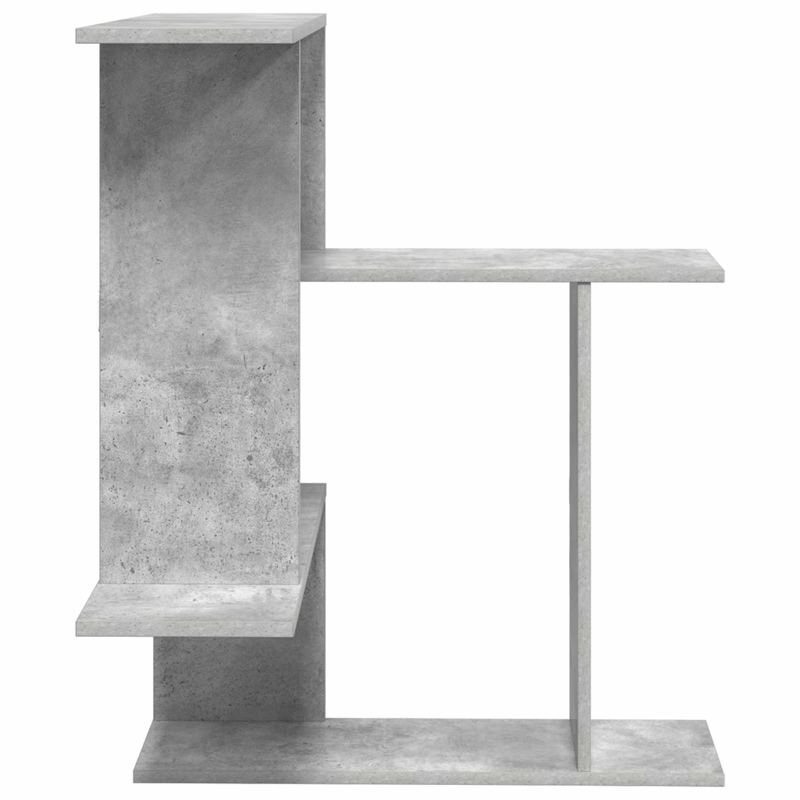 Wandplank Betongrijs 67 x 67 x 87 cm Bewerkt hout