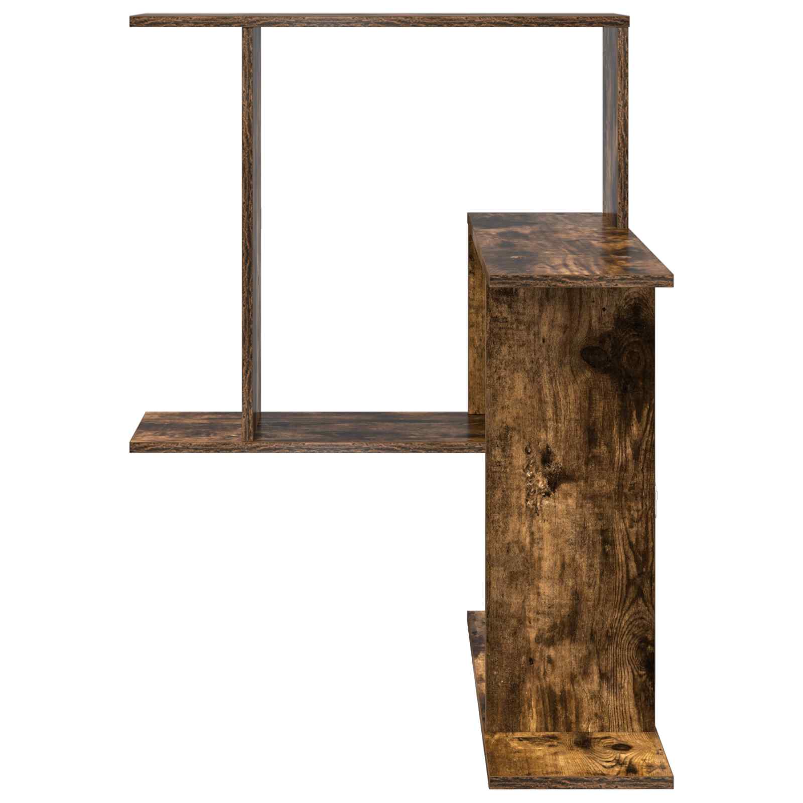 Wandplank Gerookt eiken 67 x 67 x 87 cm Bewerkt hout