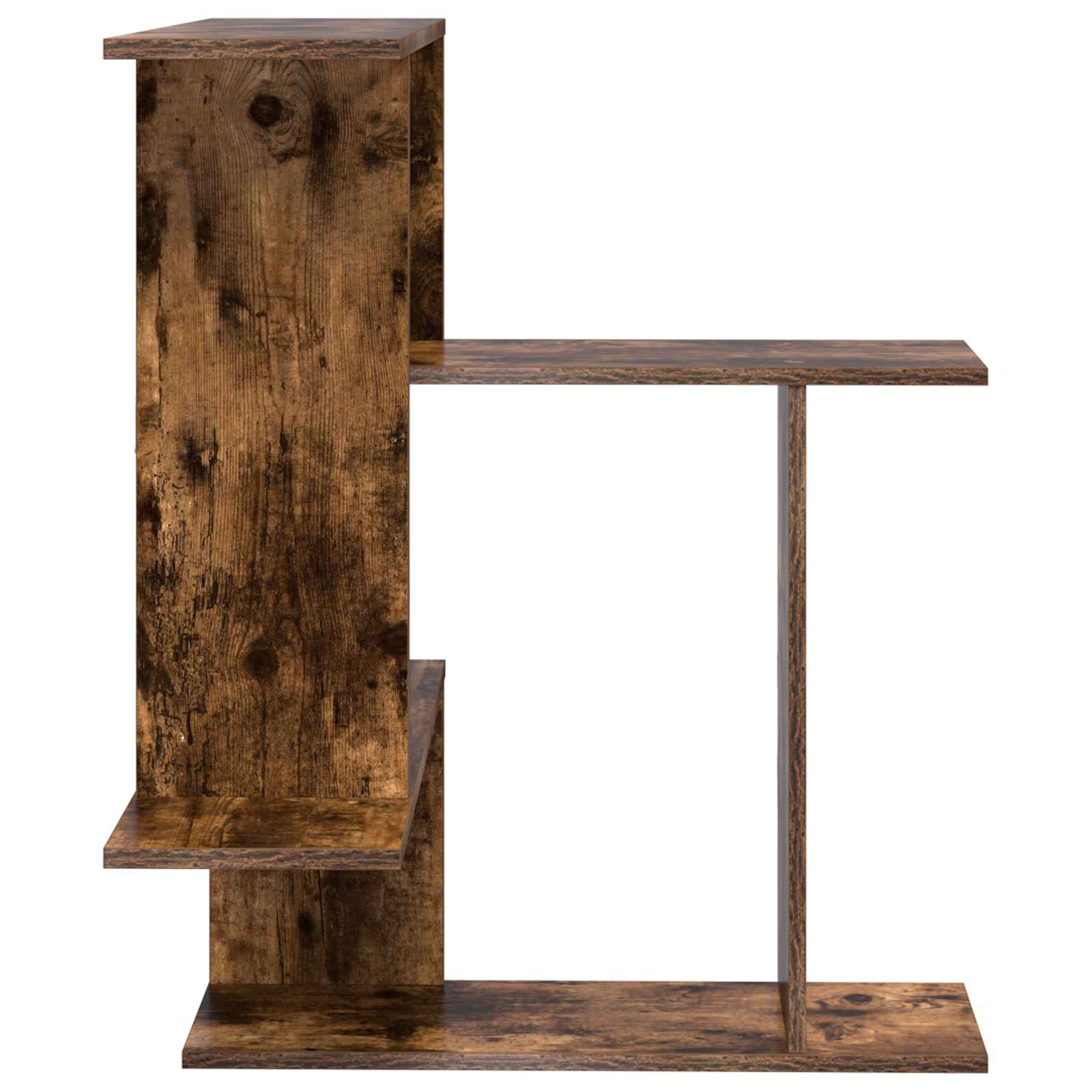 Wandplank Gerookt eiken 67 x 67 x 87 cm Bewerkt hout