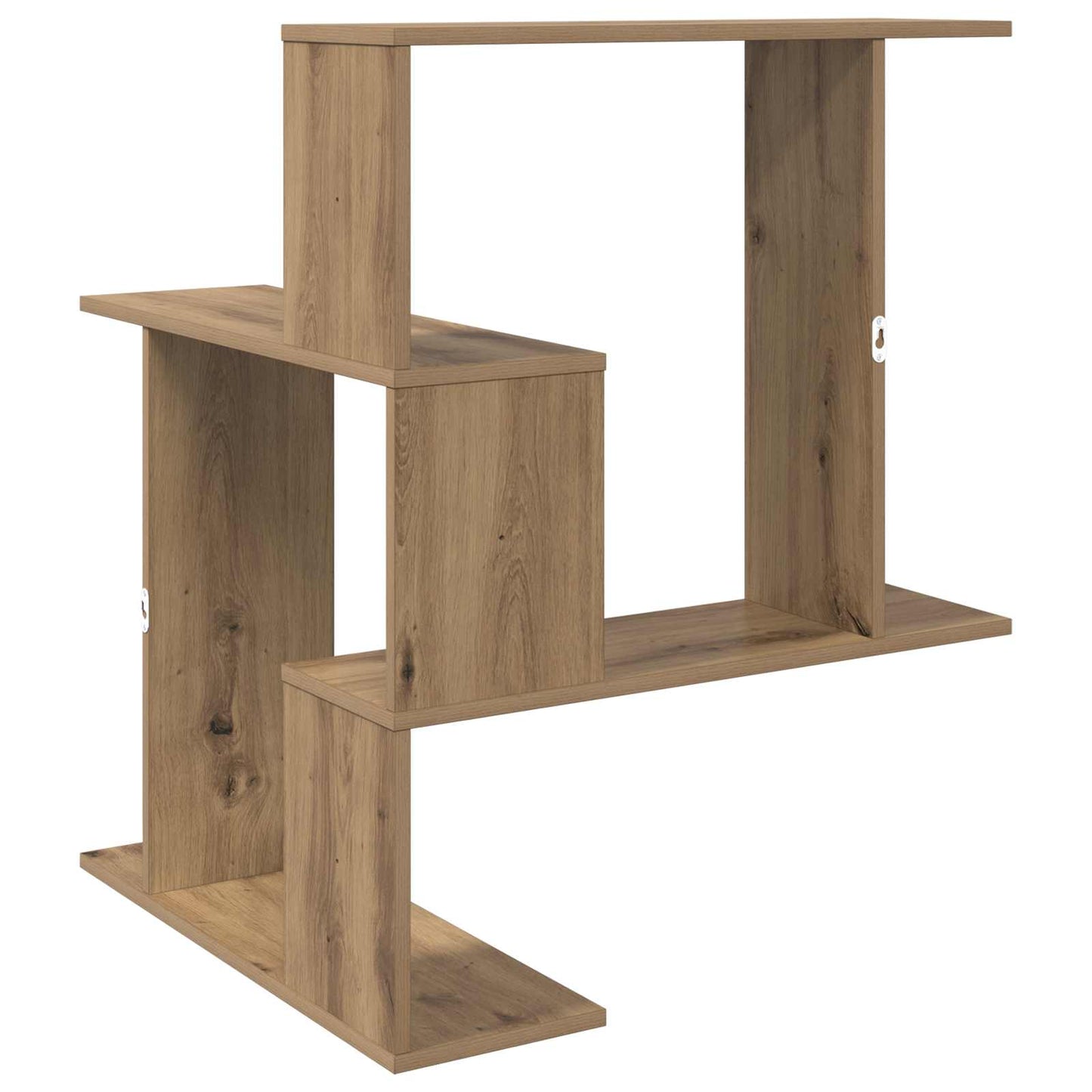 Wandplank Artisanaal eiken 67 x 67 x 87 cm Bewerkt hout