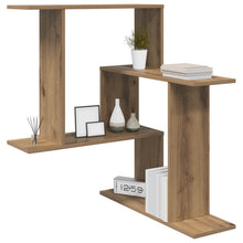 Wandplank Artisanaal eiken 67 x 67 x 87 cm Bewerkt hout