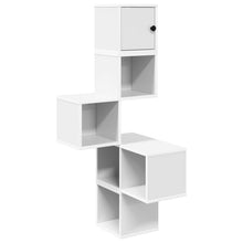 Wandhoekplank Wit 48 x 48 x 120 cm Bewerkt hout