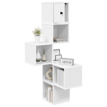 Wandhoekplank Wit 48 x 48 x 120 cm Bewerkt hout