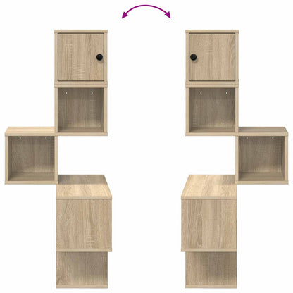 Wandhoekplank Sonoma Eiken 48 x 48 x 120 cm Bewerkt hout