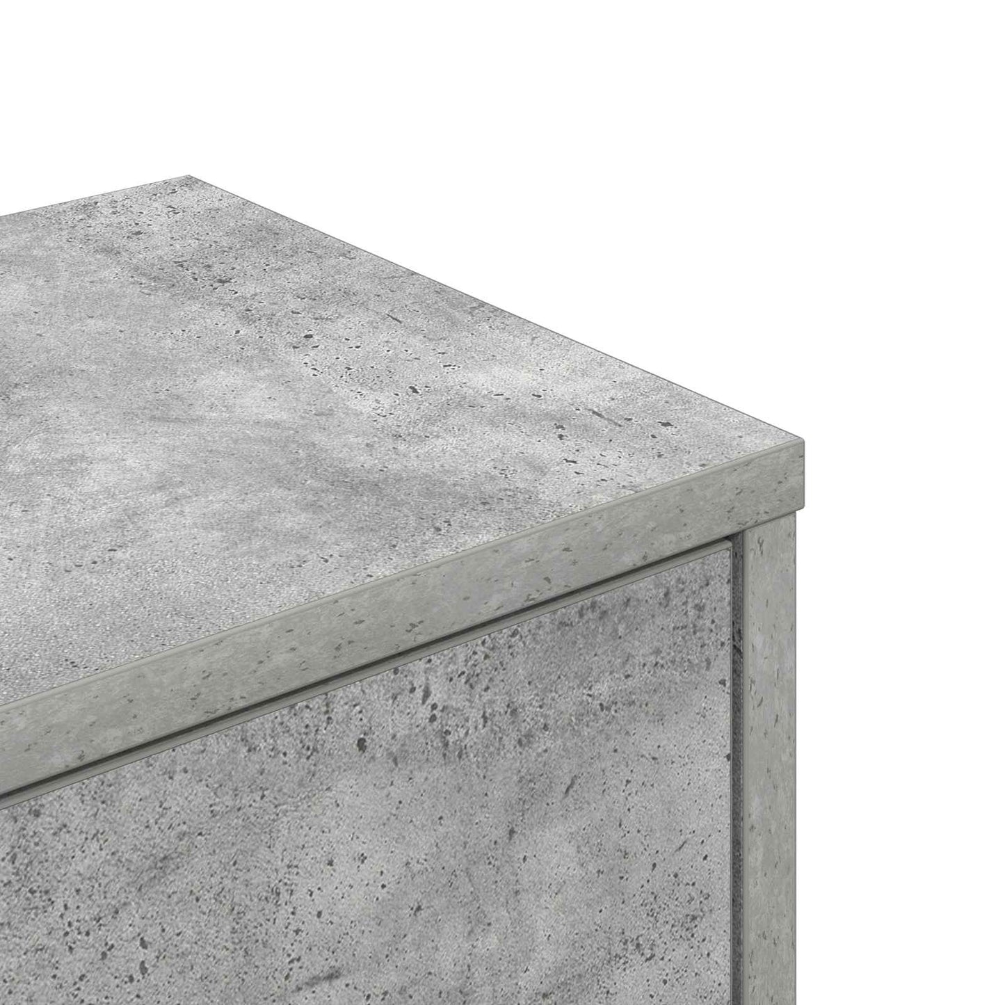 Wandhoekplank Betongrijs 48 x 48 x 120 cm Bewerkt hout