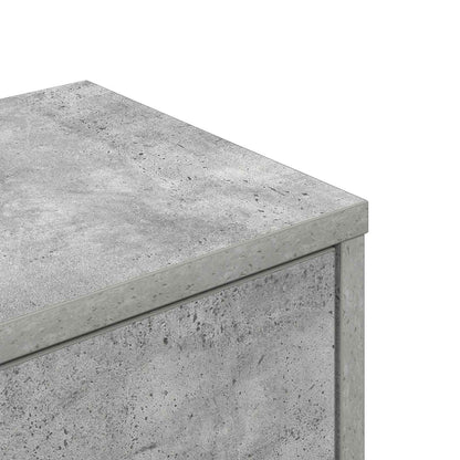 Wandhoekplank Betongrijs 48 x 48 x 120 cm Bewerkt hout