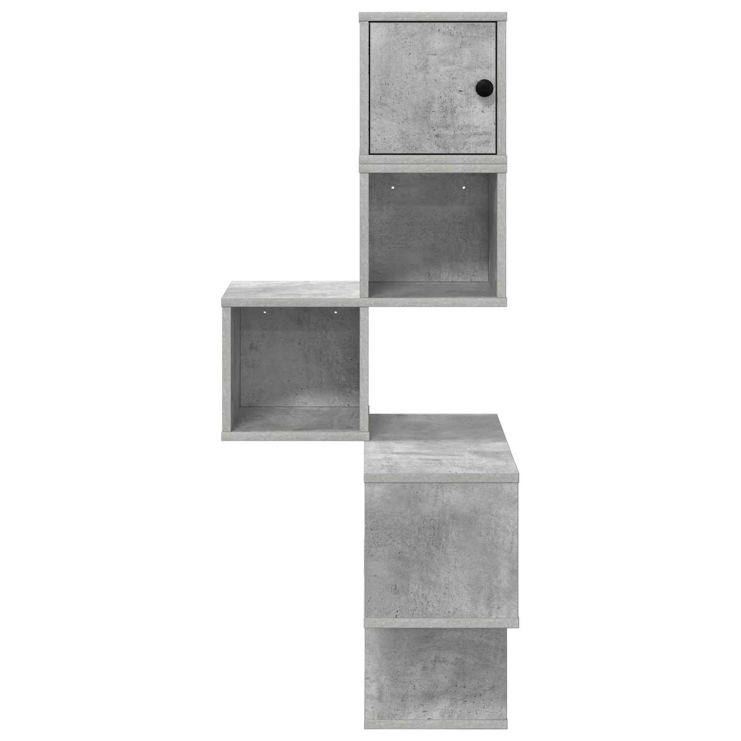Wandhoekplank Betongrijs 48 x 48 x 120 cm Bewerkt hout