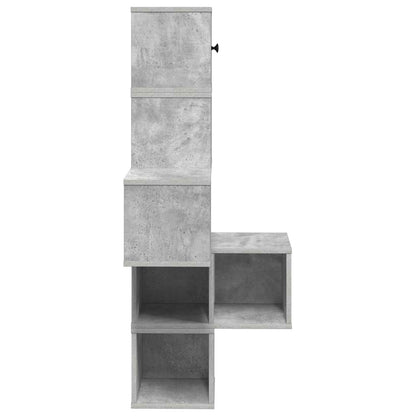 Wandhoekplank Betongrijs 48 x 48 x 120 cm Bewerkt hout