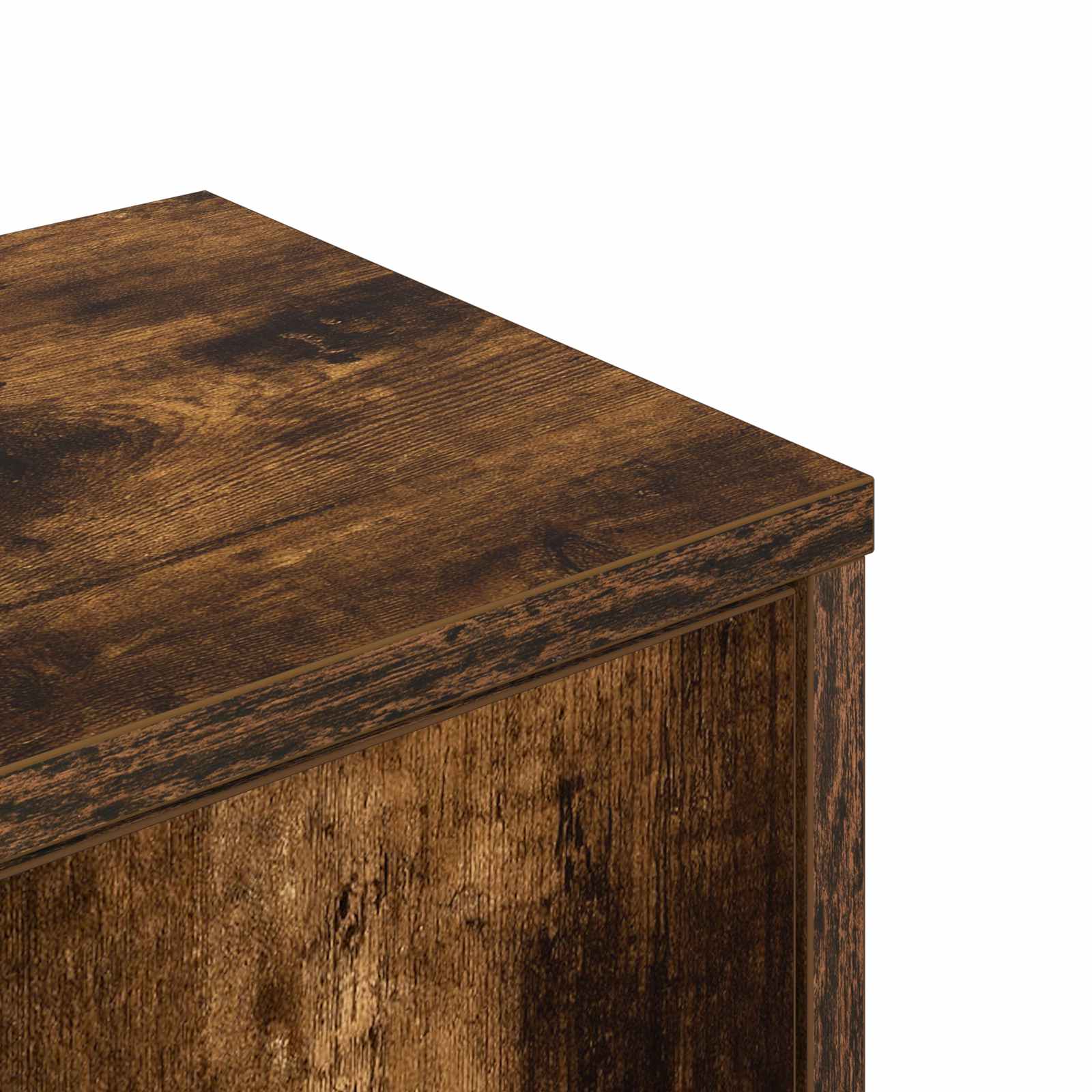 Wandhoekplank Gerookt eiken 48 x 48 x 120 cm Bewerkt hout