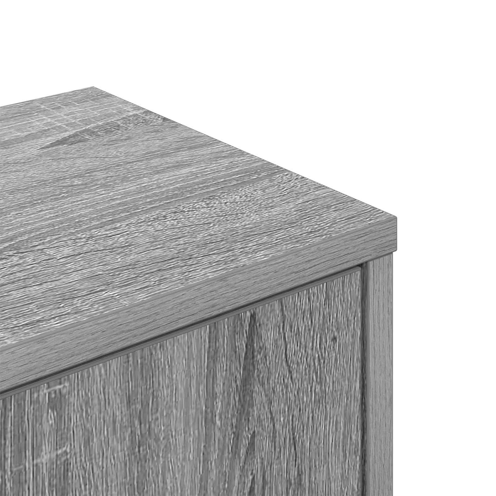 Wandhoekplank Grijs Sonoma 48 x 48 x 120 cm Bewerkt hout