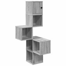 Wandhoekplank Grijs Sonoma 48 x 48 x 120 cm Bewerkt hout