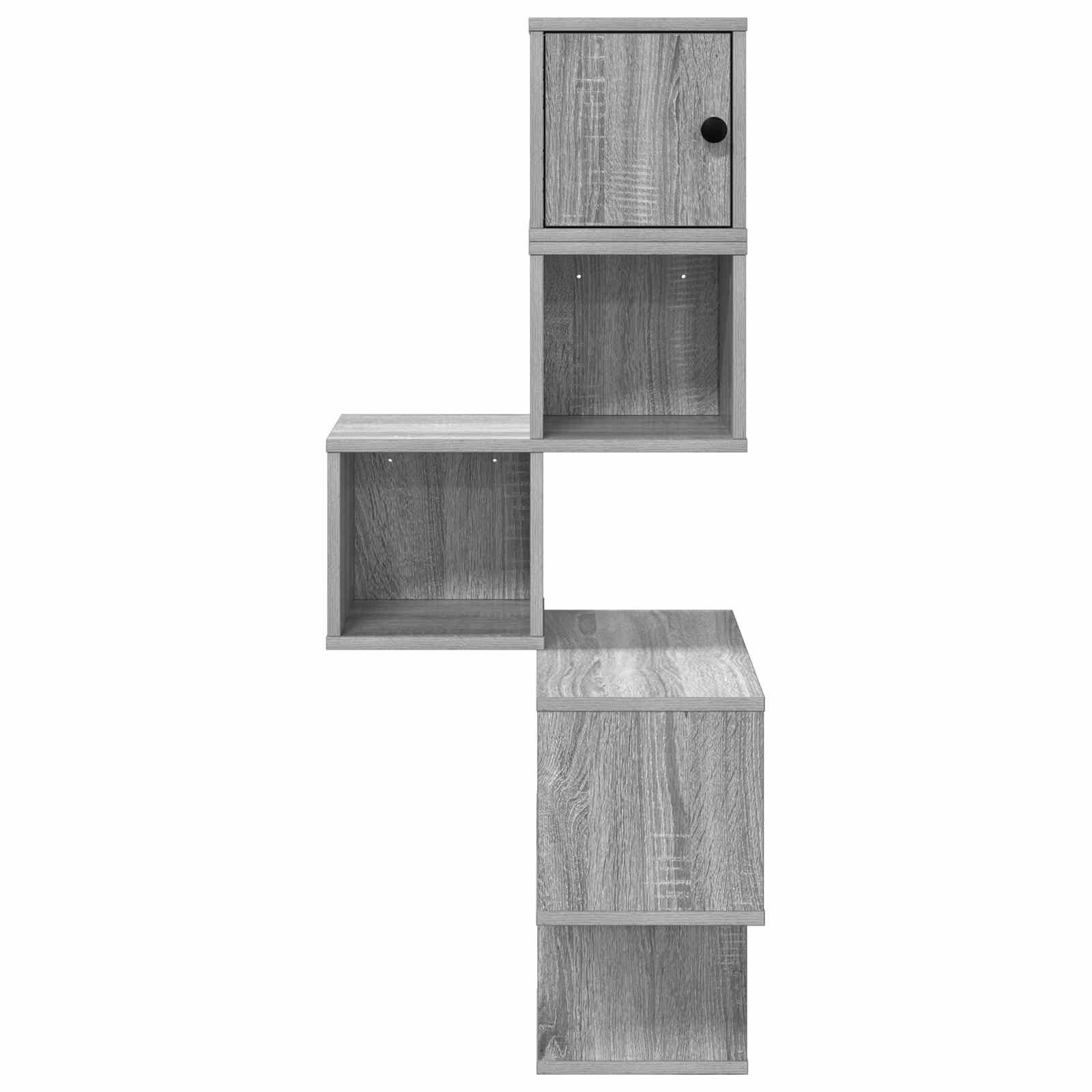 Wandhoekplank Grijs Sonoma 48 x 48 x 120 cm Bewerkt hout