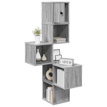 Wandhoekplank Grijs Sonoma 48 x 48 x 120 cm Bewerkt hout