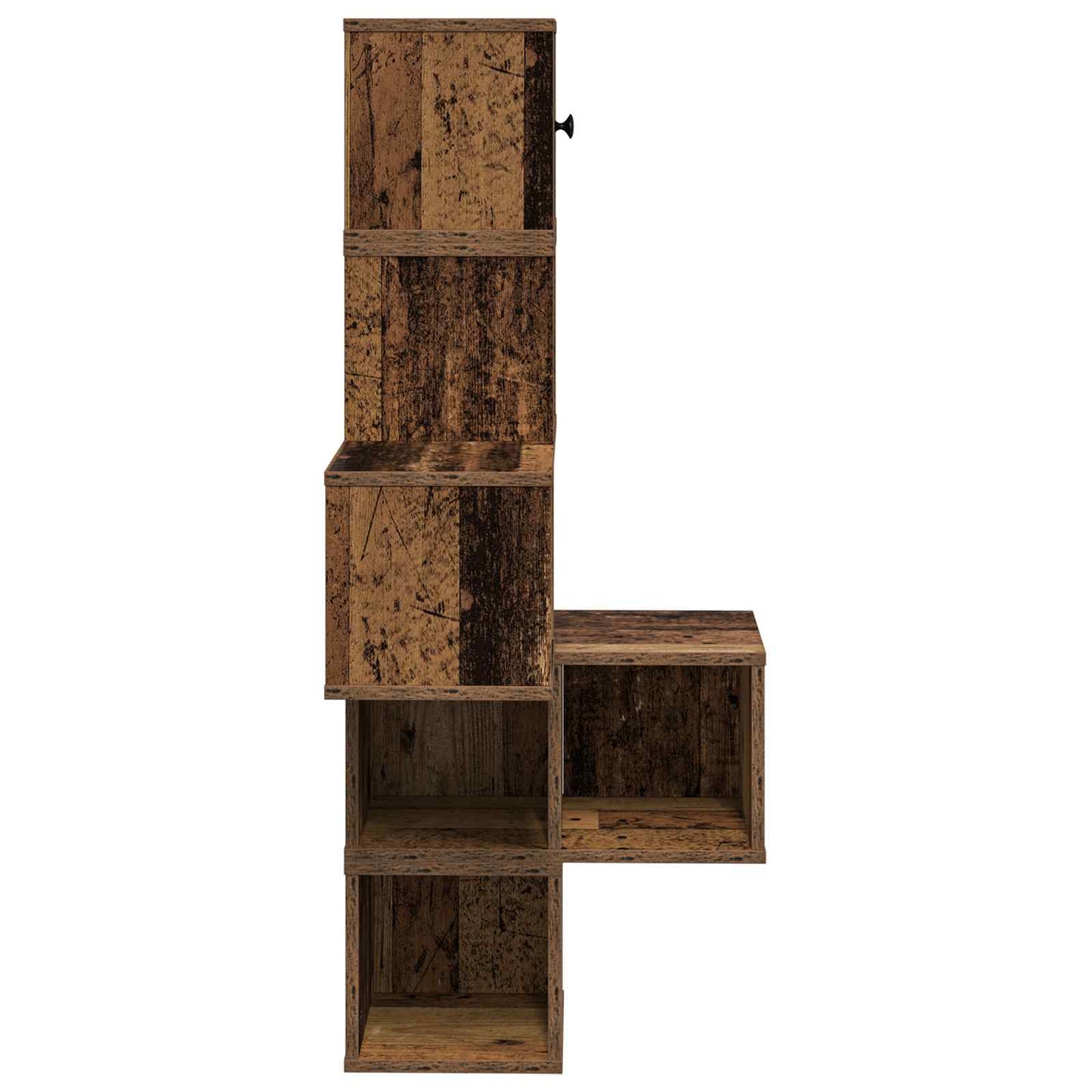 Wandhoekplank Oud hout 48 x 48 x 120 cm Bewerkt hout