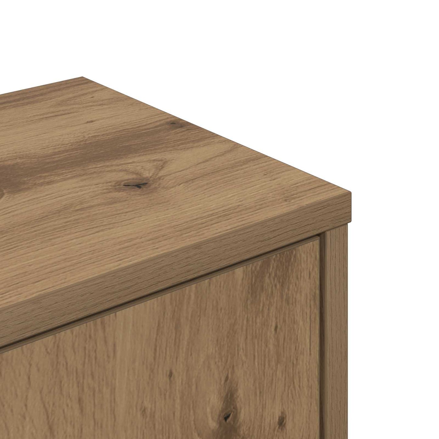 Wandhoekplank Artisanaal eiken 48 x 48 x 120 cm Bewerkt hout