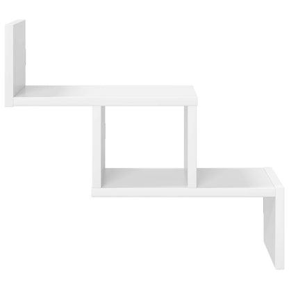 Wandplank Wit 48 x 15 x 42 cm Bewerkt hout