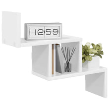 Wandplank Wit 48 x 15 x 42 cm Bewerkt hout