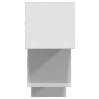 Wandplank Wit 48 x 15 x 42 cm Bewerkt hout