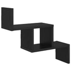Wandplank Zwart eiken 48 x 15 x 42 cm Bewerkt hout