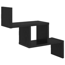 Wandplank Zwart eiken 48 x 15 x 42 cm Bewerkt hout