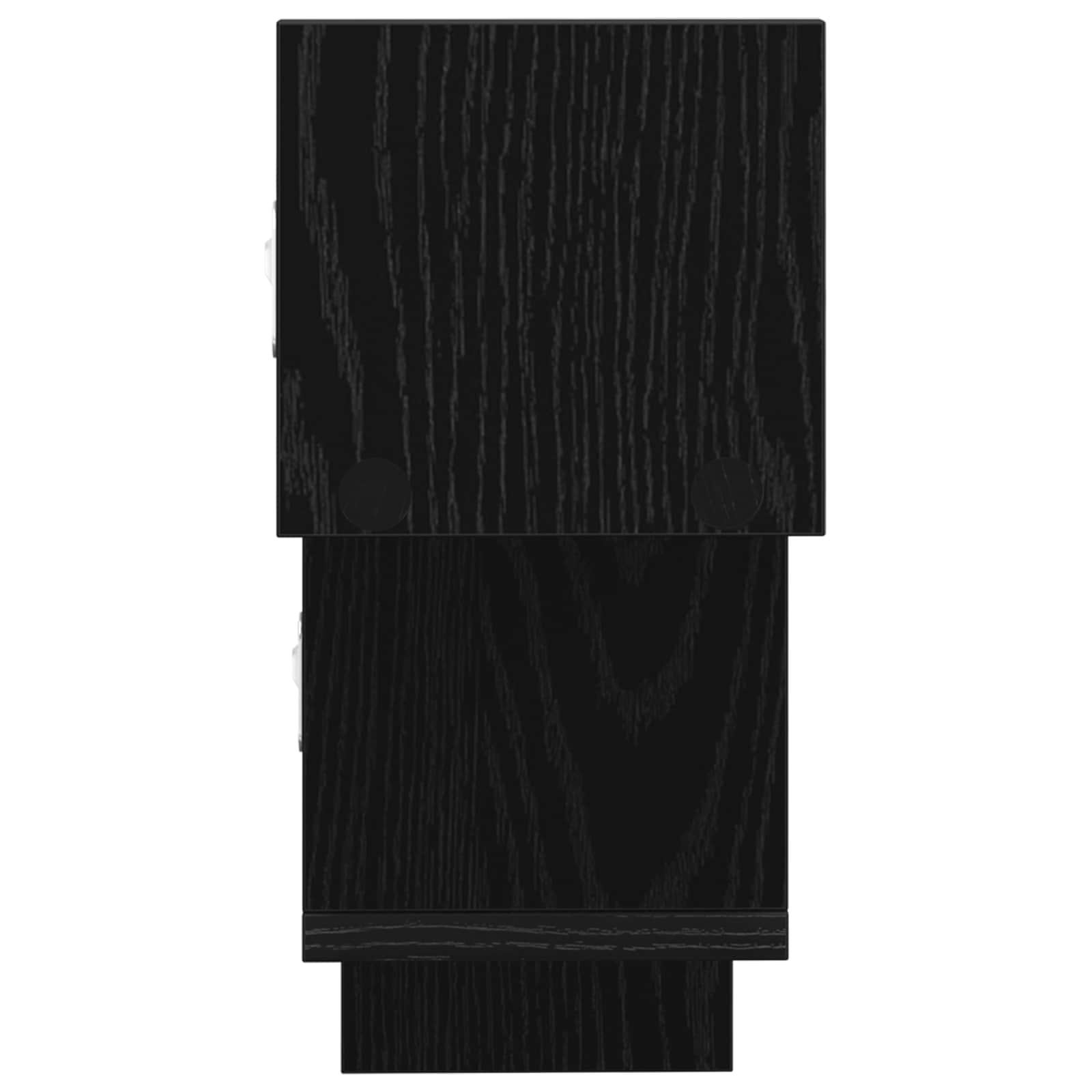 Wandplank Zwart eiken 48 x 15 x 42 cm Bewerkt hout