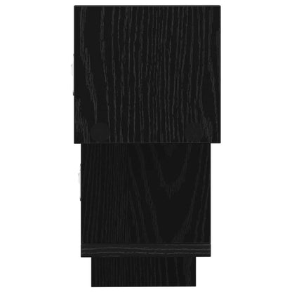Wandplank Zwart eiken 48 x 15 x 42 cm Bewerkt hout